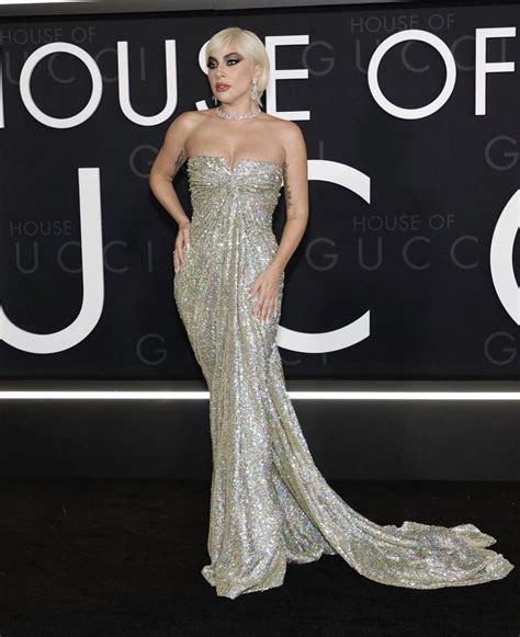 house of Gucci blue dress